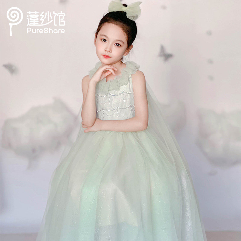 pureshare蓬纱馆 女童礼服新款夏季公主裙高端儿童演出服走秀女孩,淘宝优惠券,粉丝福利购,淘宝优惠卷