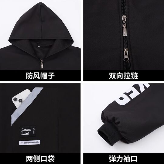 短款小个子加绒加厚反光罩衣外穿上班干活防脏工厂车间工作服外套