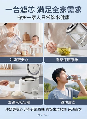ClaroSwiss科睿仕滤芯滤水壶家用净水壶过滤水壶标准版通用滤芯