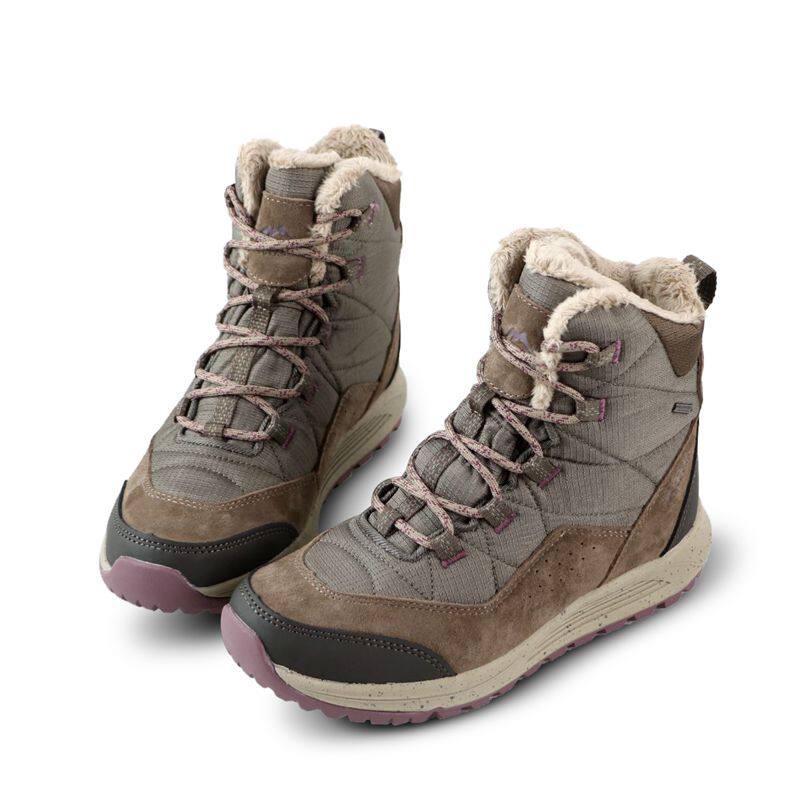 冬季加绒加厚抗冻保暖防水防滑女户外登山雪地靴高帮徒步棉鞋抗寒,淘宝优惠券,粉丝福利购,淘宝优惠卷