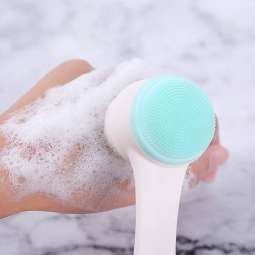 Двусторонное мягкое силиконовое очищающее молочко для умывания, глубокое очищение, очищение пор