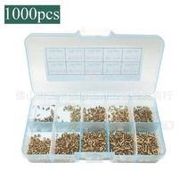 1000pcs box copper hollow rivet chicken eye buckle M0 9 1 5 3 1 5 7 1 7 Composition suit over hole rivet