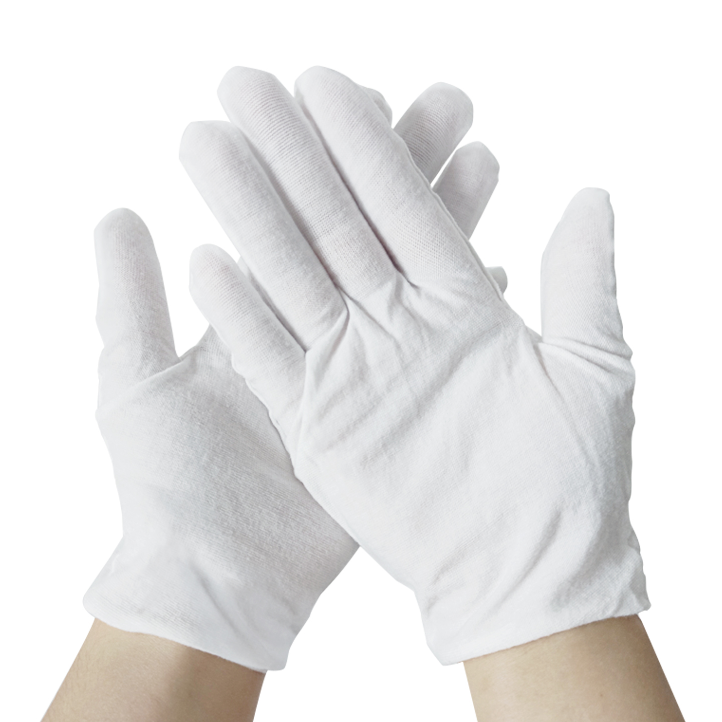 白手套礼仪劳保加厚耐磨白棉礼宾升旗防滑司机薄款非纯棉文玩工作 - 图3