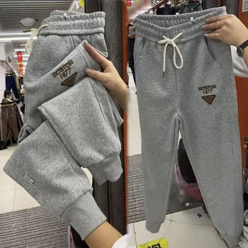 Fat mm plus size 300 pounds harem pants for women spring and autumn loose leg-tie carrot pants sweatpants casual sports pants