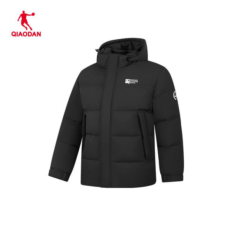 乔丹羽绒服男短款2025冬季新款保暖防风加厚运动外套QDFGM3254344