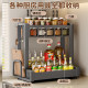 Kitchen storage rack countertop multi-functional spice storage rack stove oil salt sauce vinegar seasoning jar storage spice rack