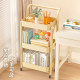 Household trolley storage rack multi-layer mobile bookshelf