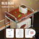 Microwave oven storage rack