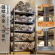 Kitchen rack floor-to-ceiling multifunctional storage rack household multi-layer microwave oven storage rack removable