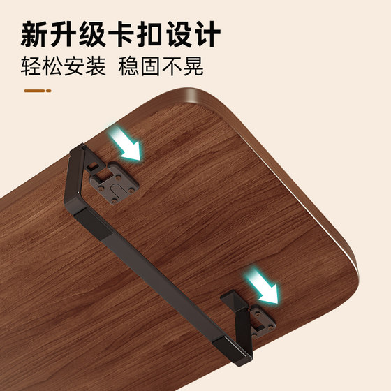 Computer elevated solid wood storage rack desktop storage rack