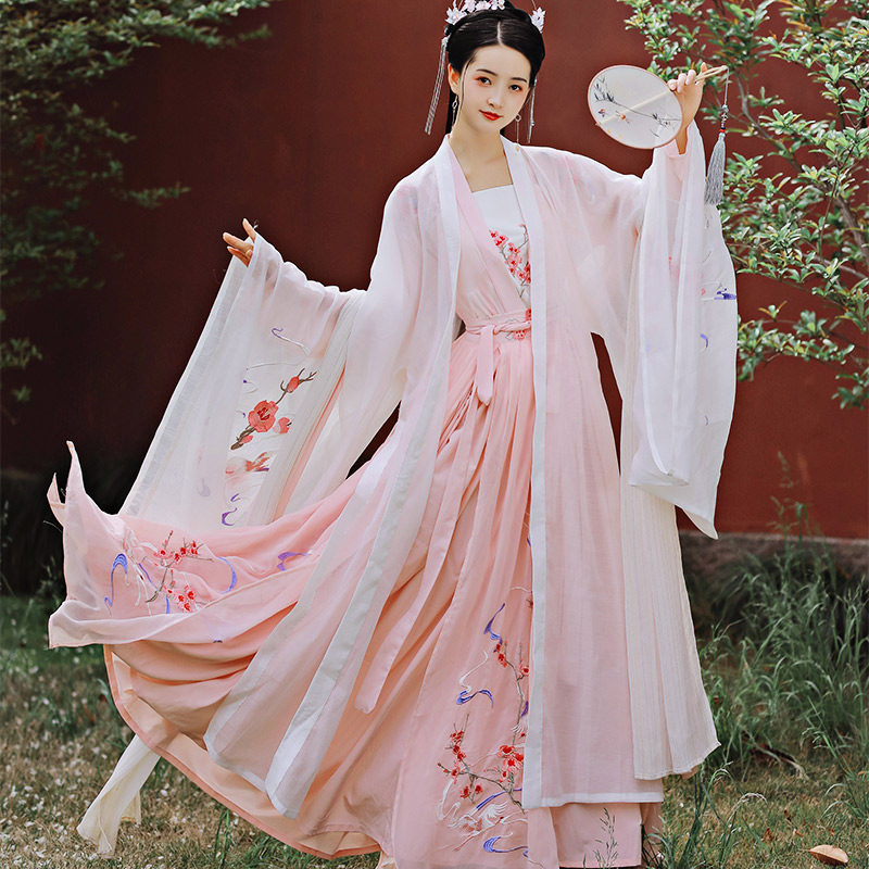 【醉桃溪】原创汉服女正品对襟6画扇 画扇汉服