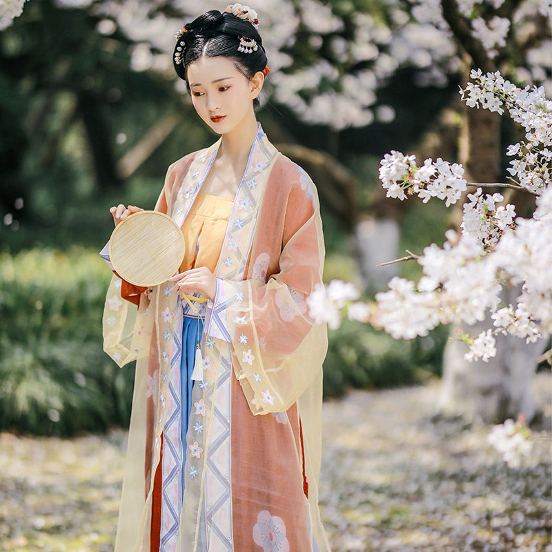 【兰彩荷】原创正品宋制汉服女夏画扇 画扇汉服