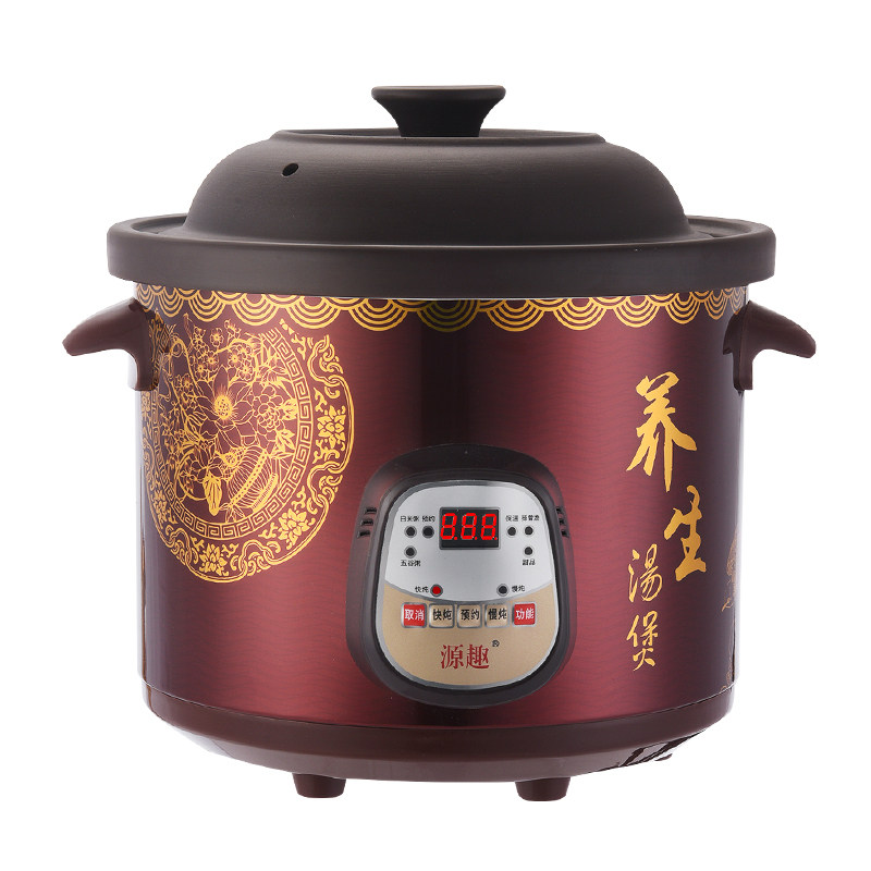 黑紫砂2.5-6l煮粥神器养生煲汤锅 源趣电炖/煮粥锅/文火炉