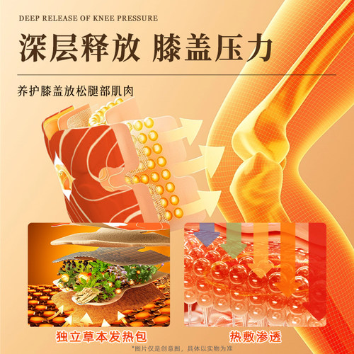 云南白药膝盖热敷贴艾草自发热保暖艾灸蒸汽暖宝宝加热膝贴 - 图0