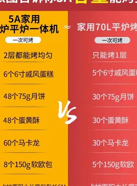 高比克5A风炉家用电烤箱大容量 烘焙发酵功能烤箱