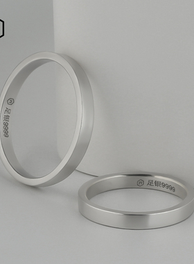 梦卡妮9999足银小方戒