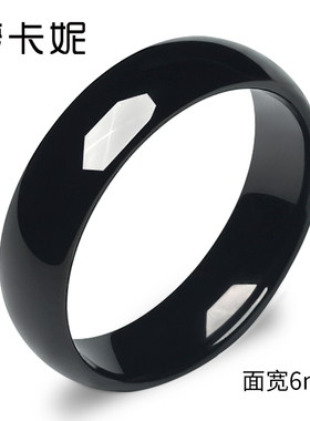 MOKANI轻奢潮牌黑色情侣钨金戒指