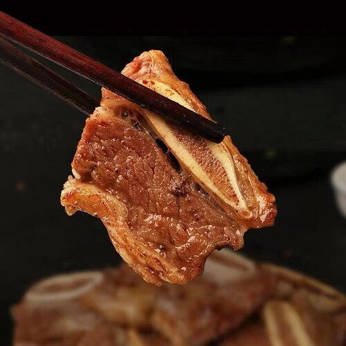 庄庆源黑椒牛仔骨牛排带骨腌制冷鲜牛小排400g西餐食材烤肉半成品 - 图0