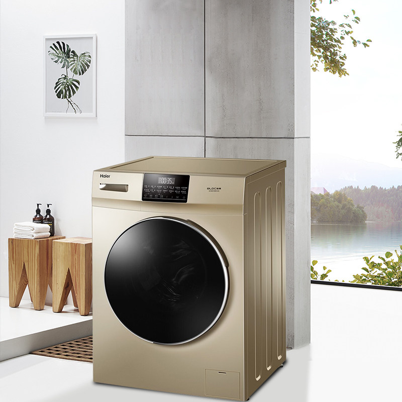 haier海尔洗烘一体10kg公斤洗衣机 海尔全福元洗衣机