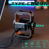 Двухдуговая ветрозащитная креативная зажигалка с зарядкой, крутящийся металлический волчок для пальца, антистресс