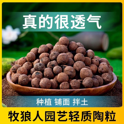 陶粒垫底养花专用花盆铺面卫生间回填材料彩色颗粒水培种花用陶粒 - 图3