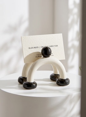 创意陶瓷拱门造型简约桌面摆件