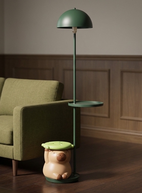 工装卡通猪落地灯收纳摆件