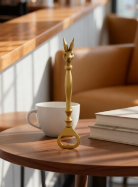 复古黄铜动物开瓶器摆件