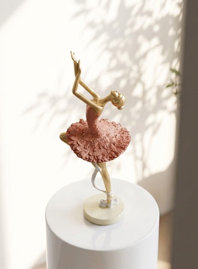 北欧芭蕾舞者金属工艺品摆件