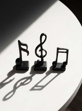 创意音乐符号树脂桌面摆件