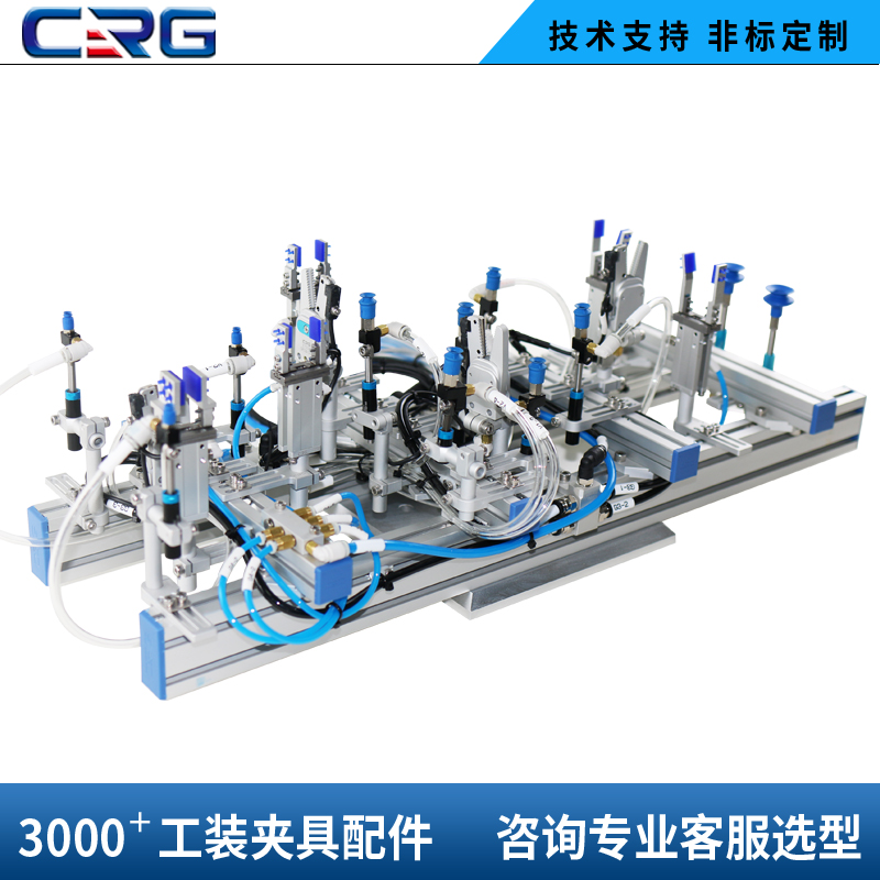 CRG机械手圆管光轴滑移支架圆柱固定夹座8/12/20治具固定配件smbs - 图2