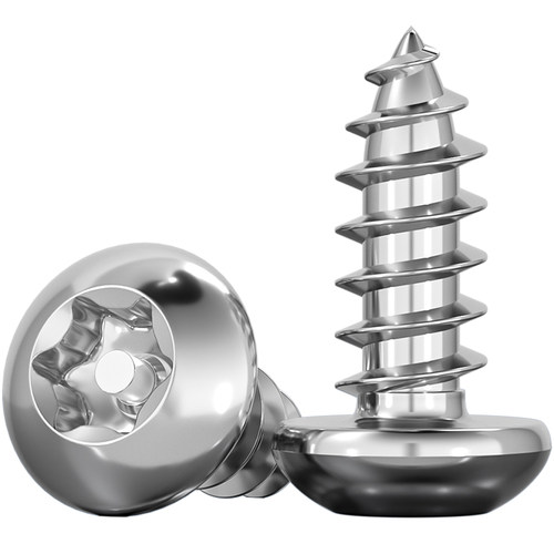 304不锈钢盘头圆头梅花带柱针芯防盗自攻木螺丝钉MM2M2.6M3M4M5M6 - 图3