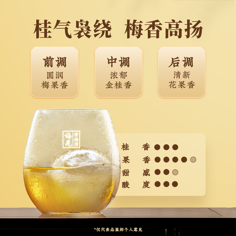 梅见青梅酒12度桂花酒低度微醺梅子酒晚安果酒150ml*4瓶伴手礼
