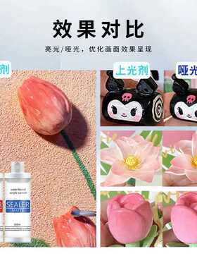台瑞封层亮油uv亮光油石塑粘土保护剂防水黏土哑光油亮光 厂家