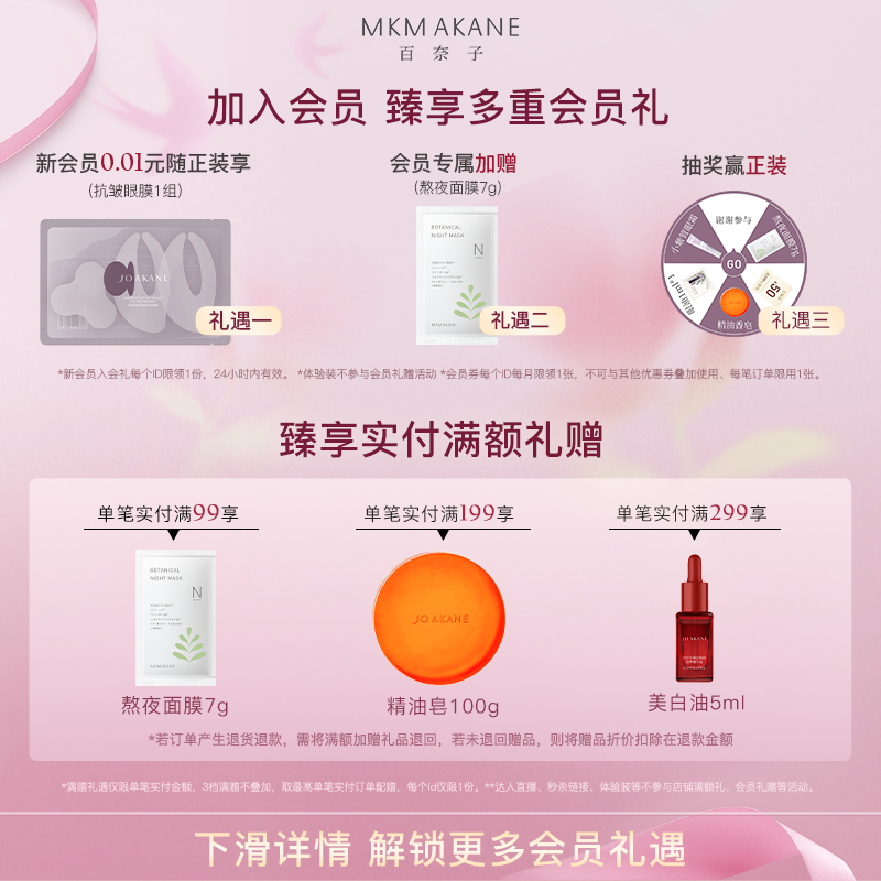 MKMAKANE百奈子a醇眼霜眼部抗皱精华淡化细纹提拉紧致眼纹易吸收