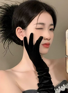 超仙羽毛抓夹女发量多鲨鱼夹