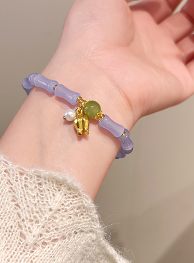 小众国风新中式竹节手链女款