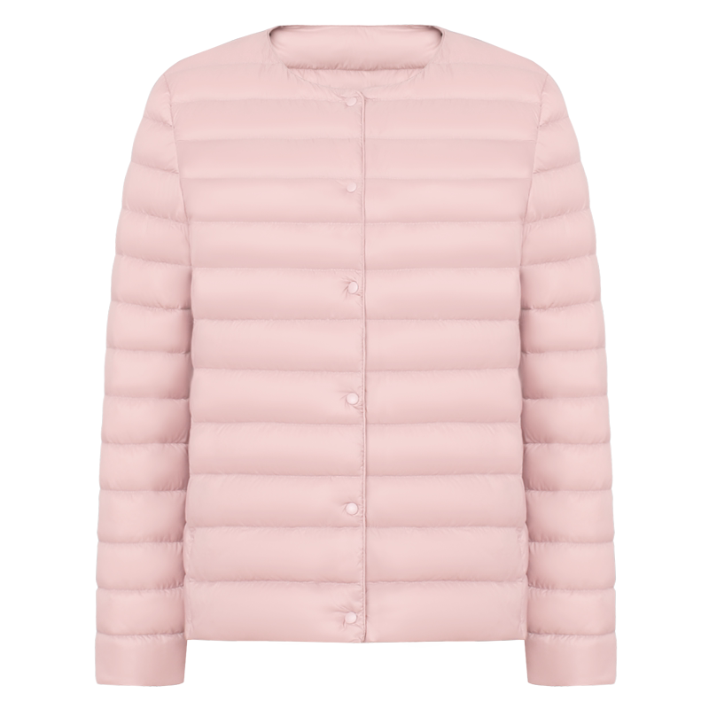 la samanna佟丽娅明星同款轻薄羽绒服短款女2025冬新款修身高级感