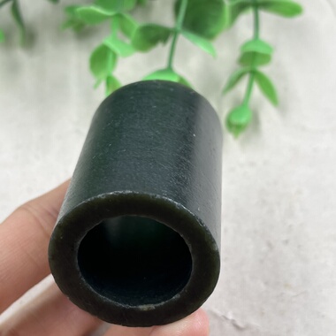 新疆和田玉且末戒指圆柱圆圈内径21扳指 戒圈边角料DIY指环包邮t