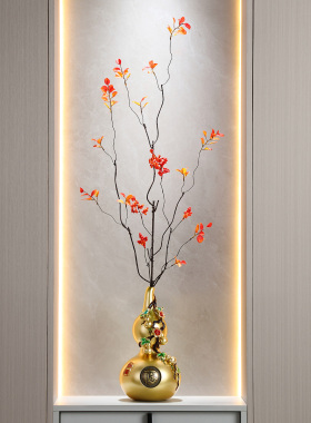 大号葫芦摆件花瓶招财旺宅