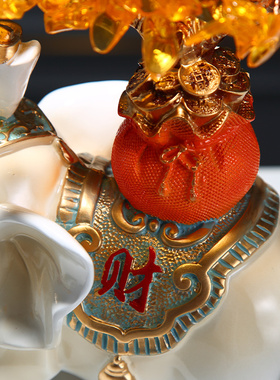 招财镇宅大象高档轻奢装饰品