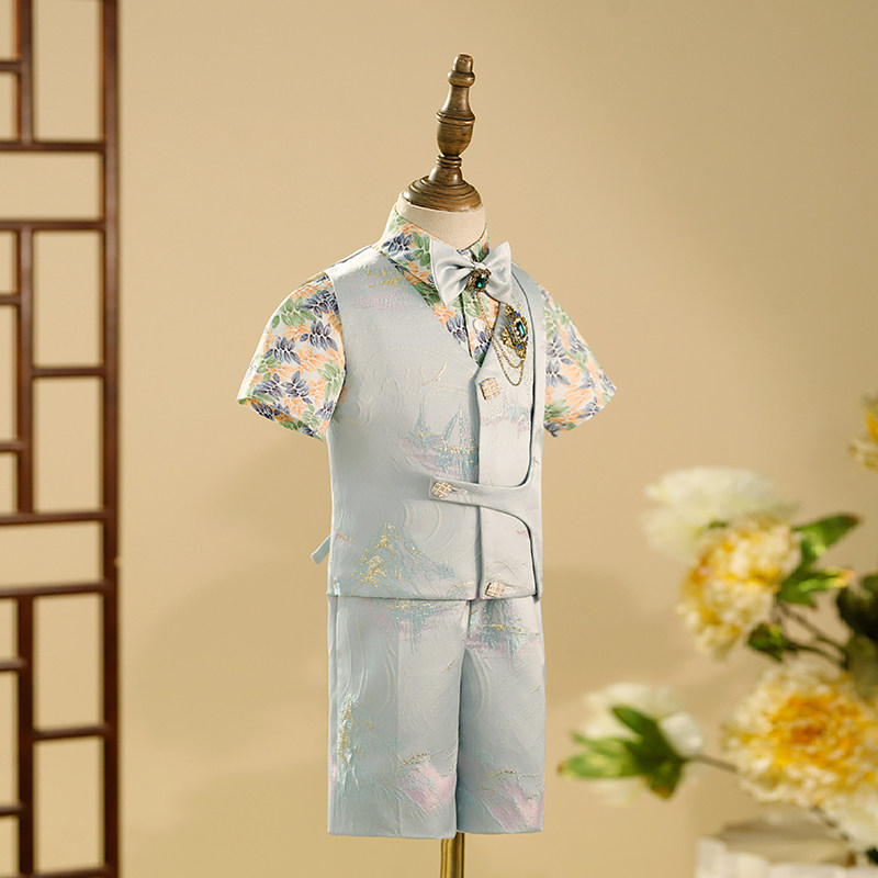 男童西装套装走秀潮服儿童主持人花童钢琴演出服小男孩朗诵表演服,淘宝优惠券,粉丝福利购,淘宝优惠卷
