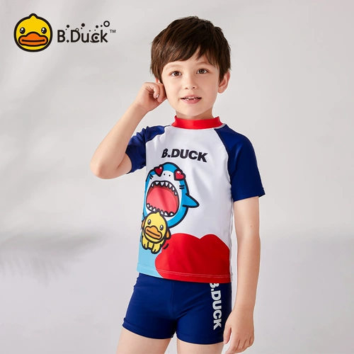 B.Duck, детский купальник для мальчиков, лонгслив, штаны для школьников для тренировок, защита от солнца, подходит для подростков
