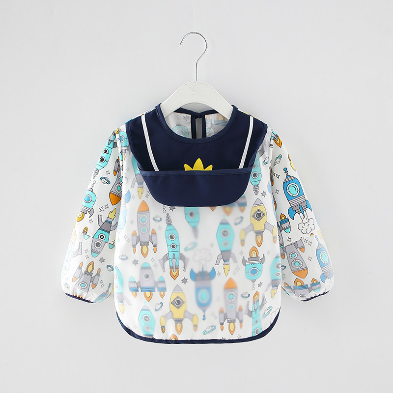 宝宝吃饭衣儿童罩衣防水防脏秋冬围裙男孩女宝围兜婴儿饭兜反穿衣,淘宝优惠券,粉丝福利购,淘宝优惠卷