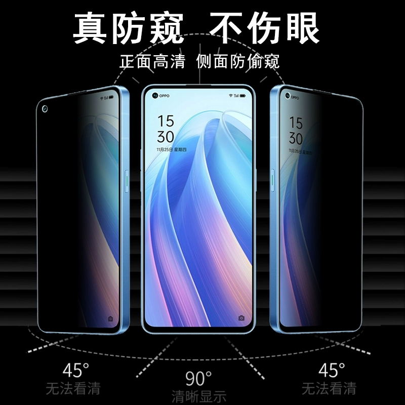 opporeno8pro防窥opporenno8pr防偷窥oppo人ren十reno8pro+手机opporeon8钢化膜popreno8opporen08opporene8p - 图0