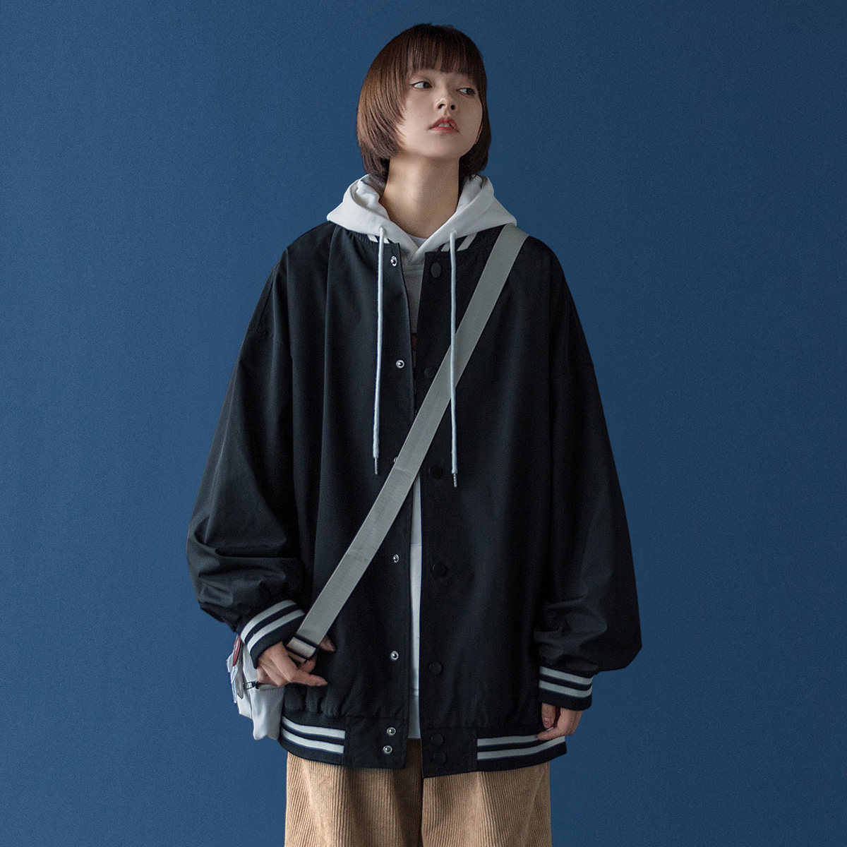 棒球服春秋季短款ins潮美式夹克 瑞帝驰短外套