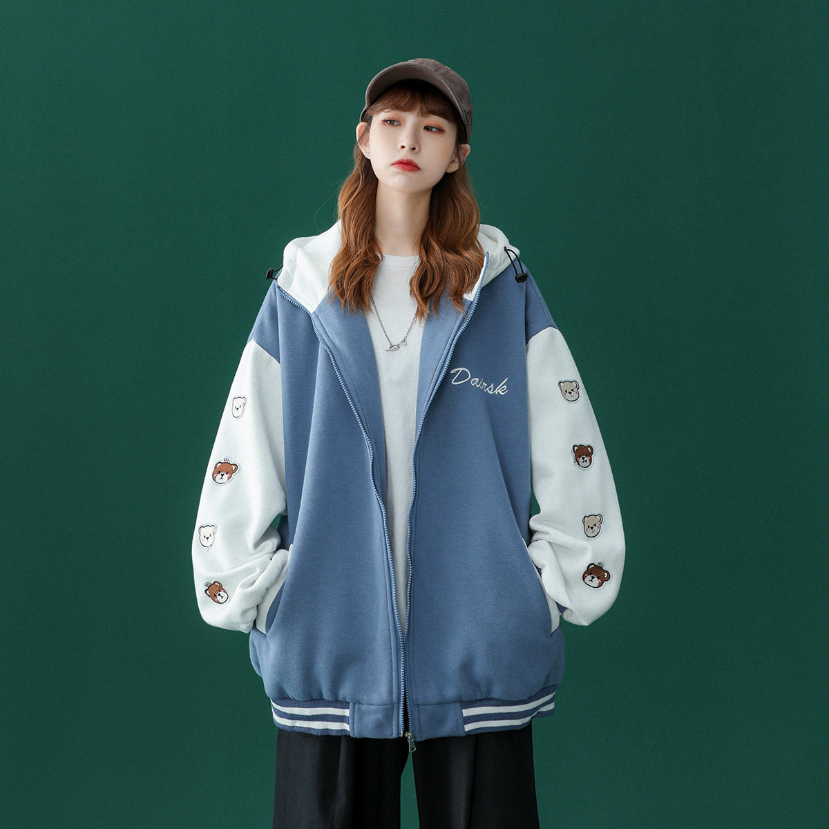 连帽春秋季短款棒球服ins韩版夹克 瑞帝驰短外套