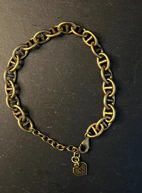 新款你大英博物馆系列猪鼻子蛇骨链自由搭配黑桃心手链项链女复古