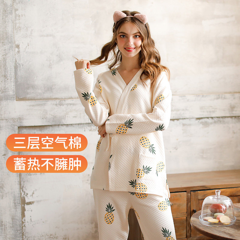 秋冬季和服空气棉月子服10月份睡衣 梦蜜outlets店家居服套装