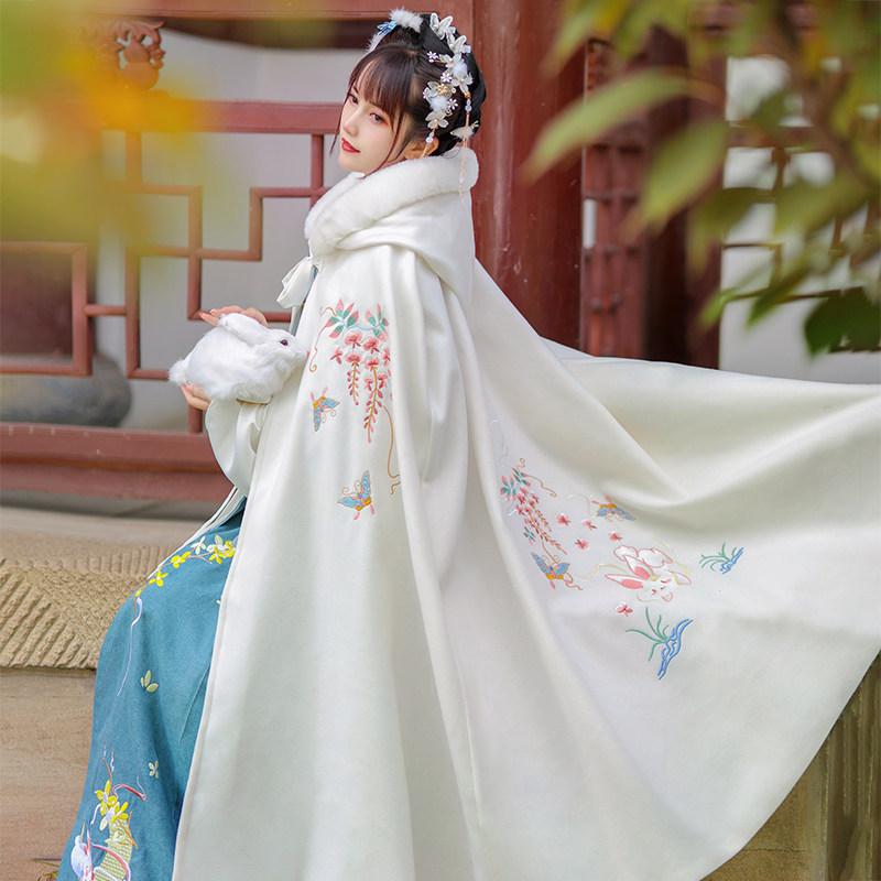 中国风古装斗篷秋冬季中长款汉服 悦依瑞汉服
